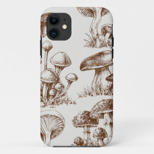 Mushroom pattern iPhone 11 case