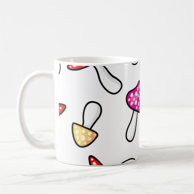 Mushroom pattern coffee mug (Left)