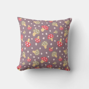 Mushroom pattern cushion