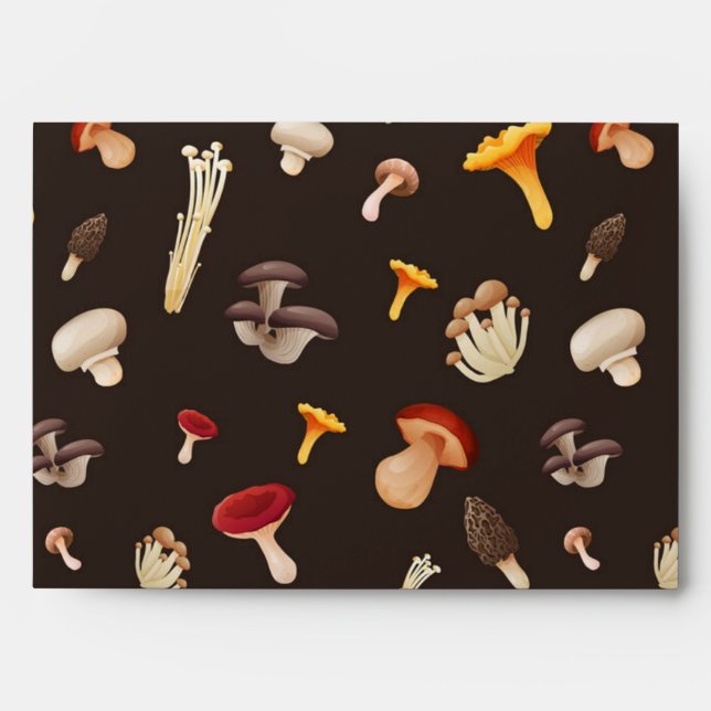Mushroom pattern envelope (Front)