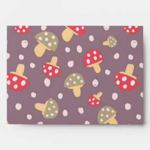 Mushroom pattern envelope