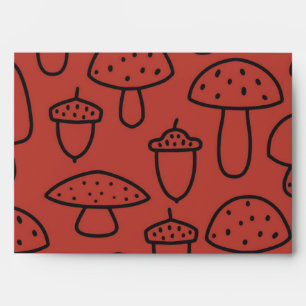 Mushroom pattern envelope