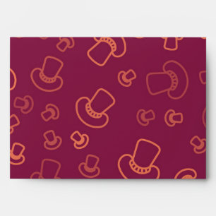 Mushroom pattern envelope