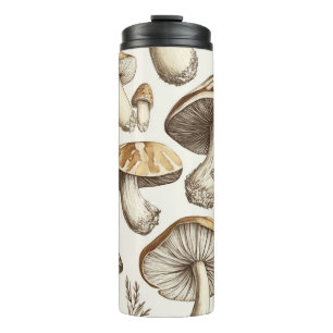 Mushroom Pattern Illustration Thermal Tumbler
