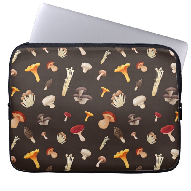 Mushroom pattern laptop sleeve (Front)
