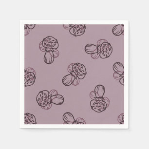 Mushroom pattern napkin