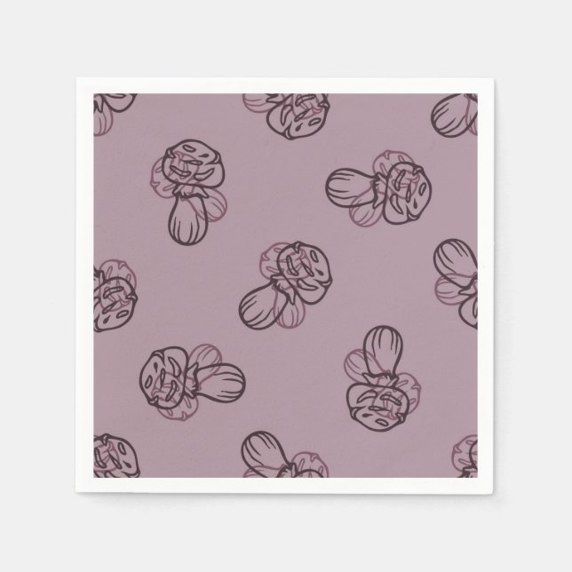 Mushroom pattern napkin (Front)