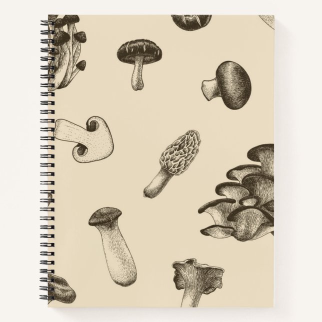 Mushroom pattern notebook (Front)