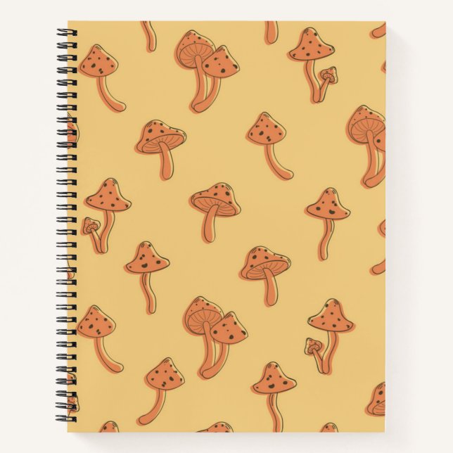 Mushroom pattern notebook (Front)