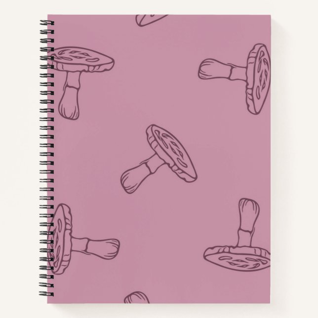 Mushroom pattern notebook (Front)