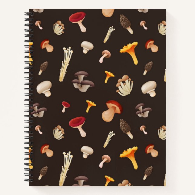 Mushroom pattern notebook (Front)