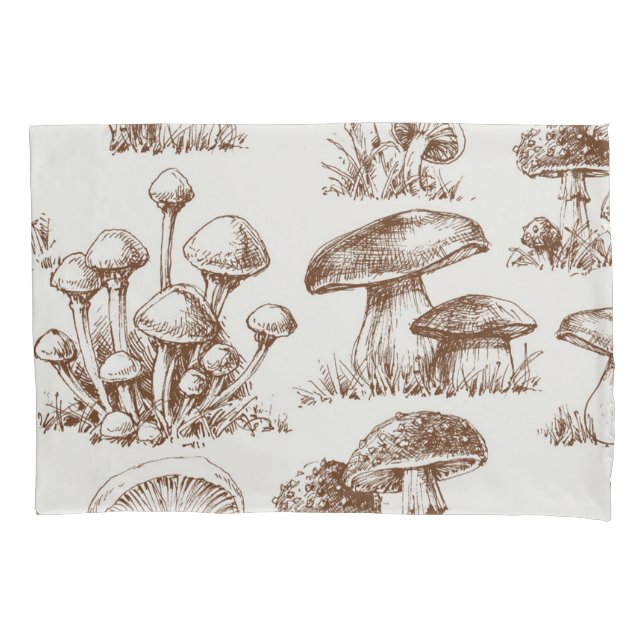 Mushroom pattern pillowcase (Front)