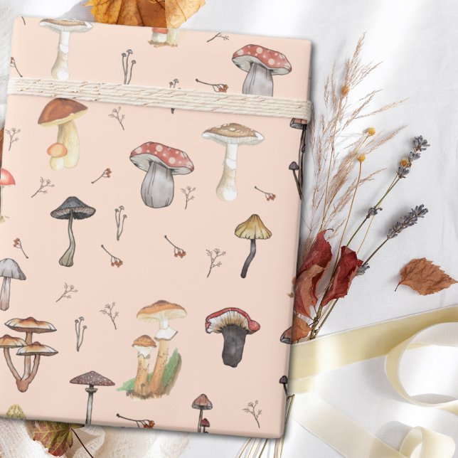 Mushroom Pattern Wrapping Paper (Creator Uploaded)