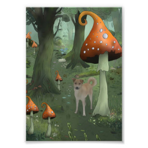 mushroom photo print
