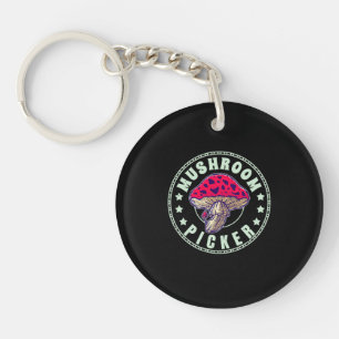 Mushroom Picker Key Ring