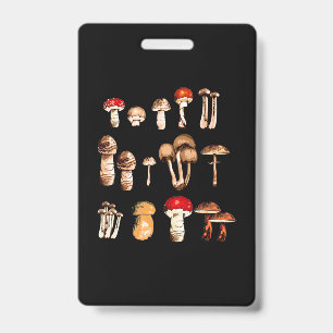 Mushroom Picker Life ID Badge