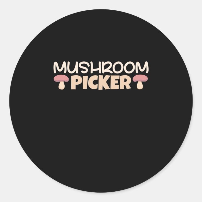 Mushroom Pickers Classic Round Sticker (Front)