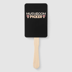Mushroom Pickers Hand Fan