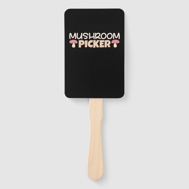 Mushroom Pickers Hand Fan (Front)