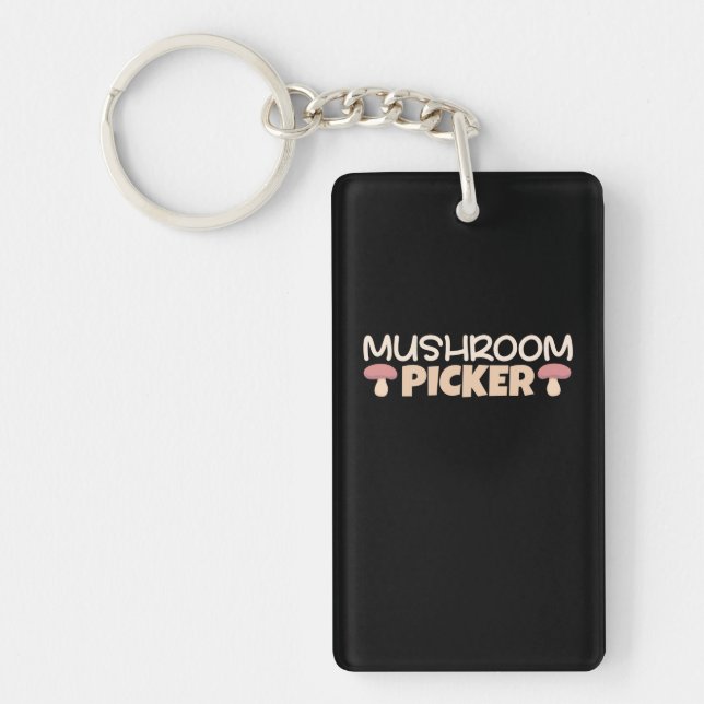Mushroom Pickers Key Ring (Front)
