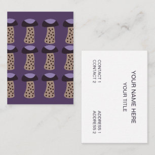 Mushroom Purple Business Card