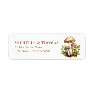 Mushroom Return Address Labels