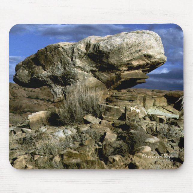 Mushroom Rock Colour Photo Mouse Pad (Front)