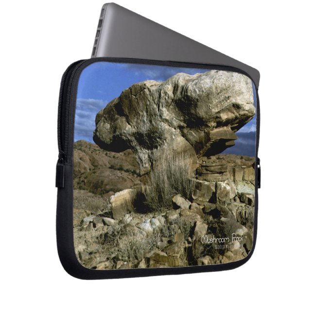 Mushroom Rock Laptop Sleeve (Front Right)