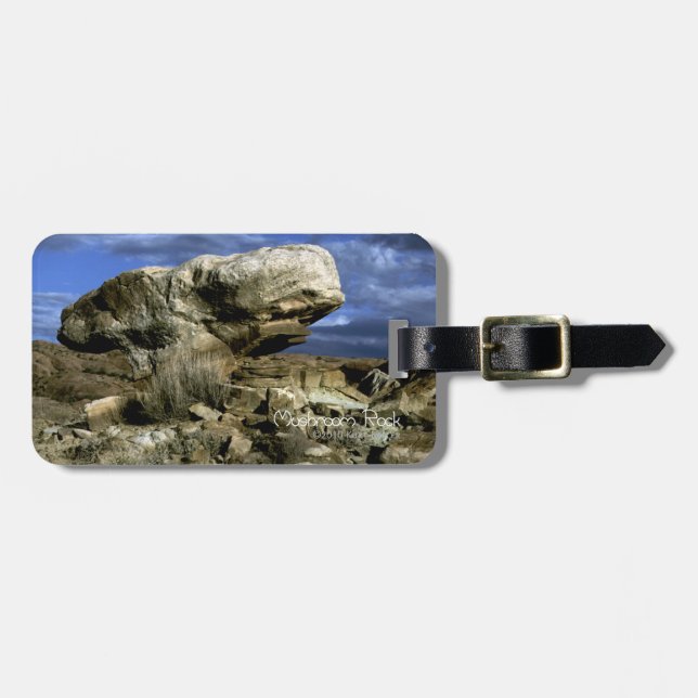 Mushroom Rock Luggage Tag (Front Horizontal)