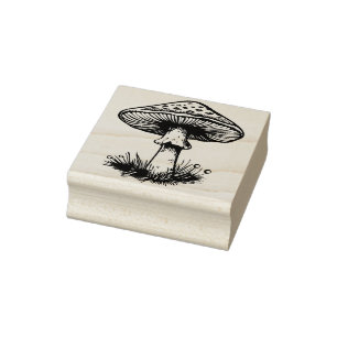 Mushroom Rubber Stamp