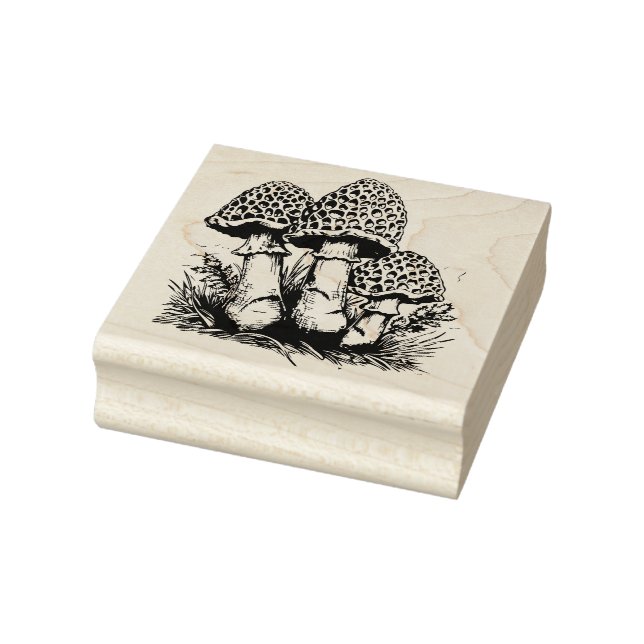 Mushroom Rubber Stamp   (Stamp)
