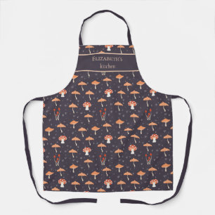 Mushroom Rustic Cottage Core Custom Apron