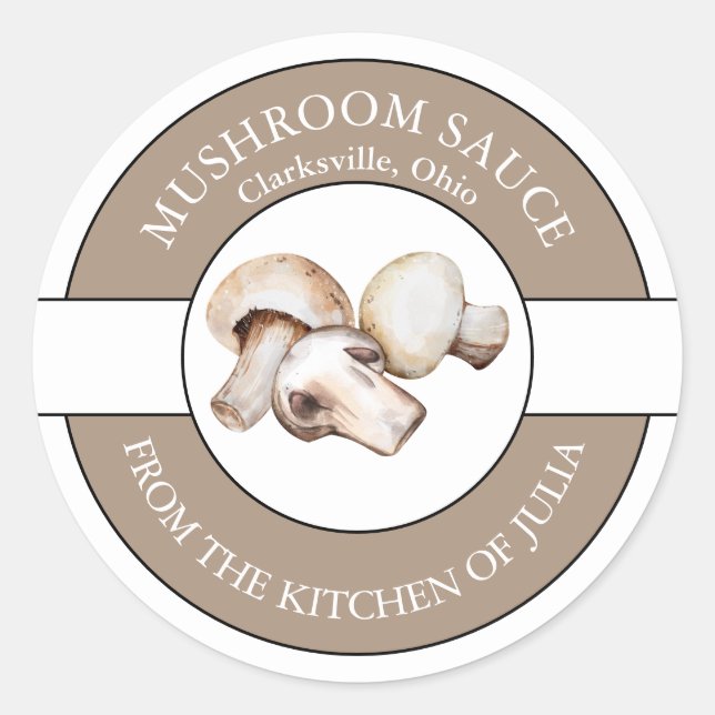 Mushroom Sauce Label  (Front)
