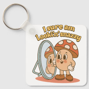 Mushroom Self-Love Key Ring