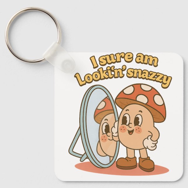 Mushroom Self-Love Key Ring (Front)