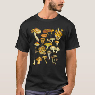 Mushroom Shirt Mycology Fungi Foraging Mushroom Wh