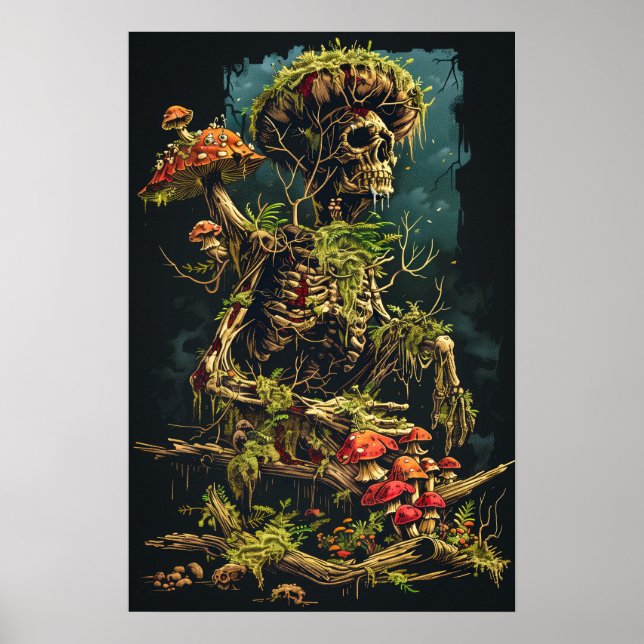 Mushroom Skeleton Poster (Front)