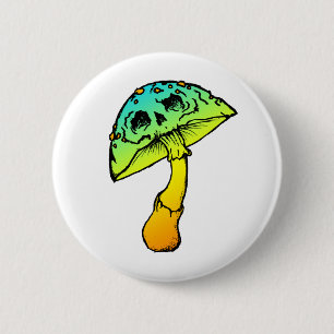 mushroom skull button