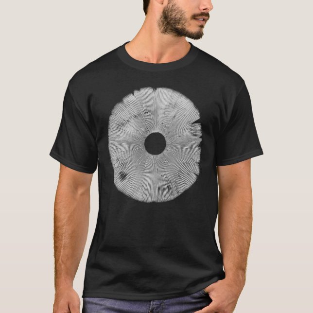 Mushroom Spore Print Mushroom Lover Gift I Love Mu T-Shirt (Front)