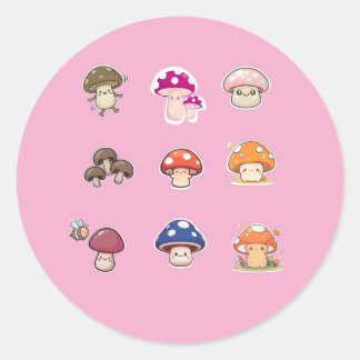 Mushroom stickers