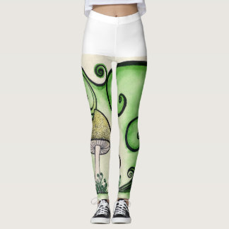 Mushroom swirly leggings