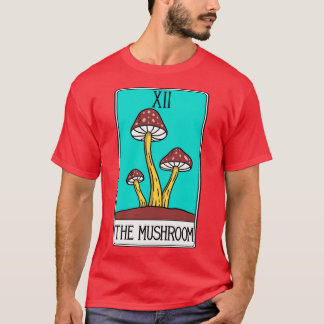 Mushroom Tarot d Trippy 60s Indie Hippie T-Shirt