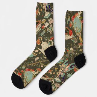 Mushroom Tea Party Socks