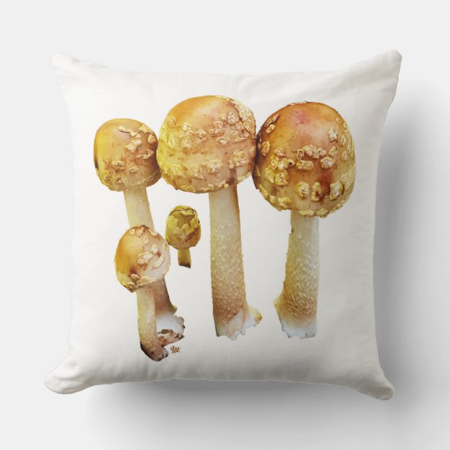 Mushroom Throw Pillow (Front)