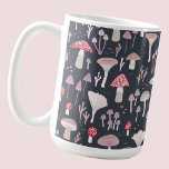 Mushroom Toadstool Fungi Coffee Mug<br><div class="desc">Mushrooms,  toadstools and fungi on a dark background.  Perfect for autumn or fall,  or any time.  Original art by Nic Squirrell.</div>