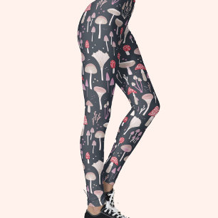 Mushroom Toadstool Fungi Leggings