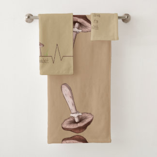 Mushroom towels with unique designs