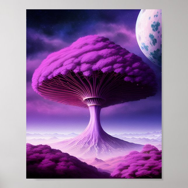 Mushroom Tree Poster (Front)