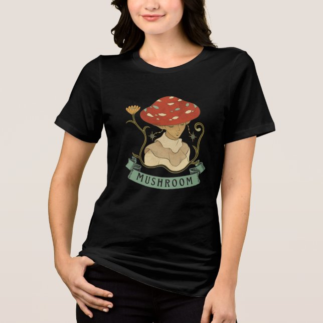 Mushroom Tri-Blend Shirt (Front)