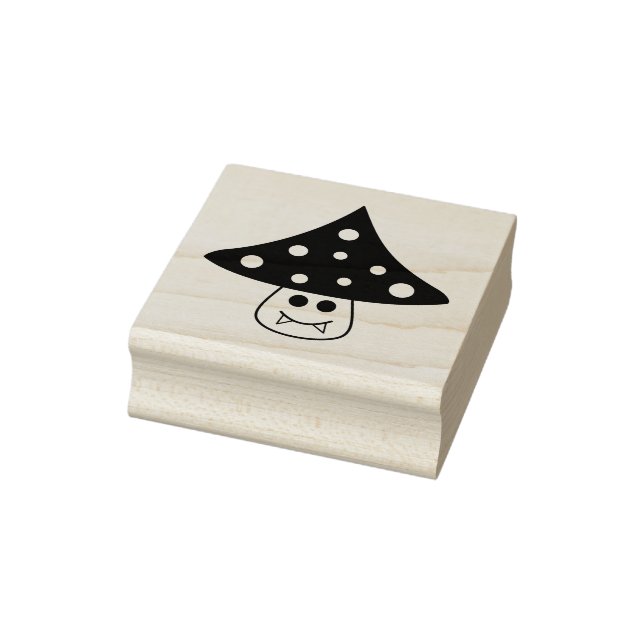 Mushroom Vampire Rubber Stamp (Stamp)